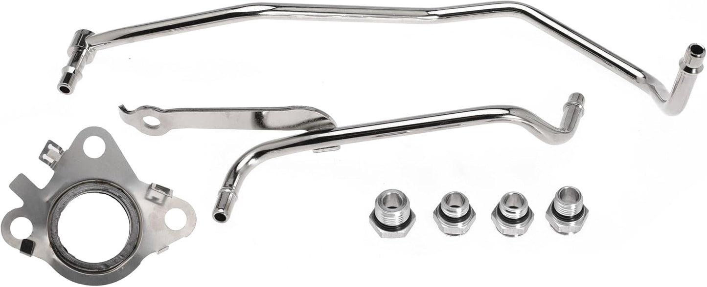 Replacement 926-187 Turbo Coolant Line Tubes, Driver/Left Side Engine Coolant Pipe Kit for Ford Expedition 15-17, F150 11-16, Transit 150 250 350 350HD 15-21 and for Lincoln Navigator 15-17