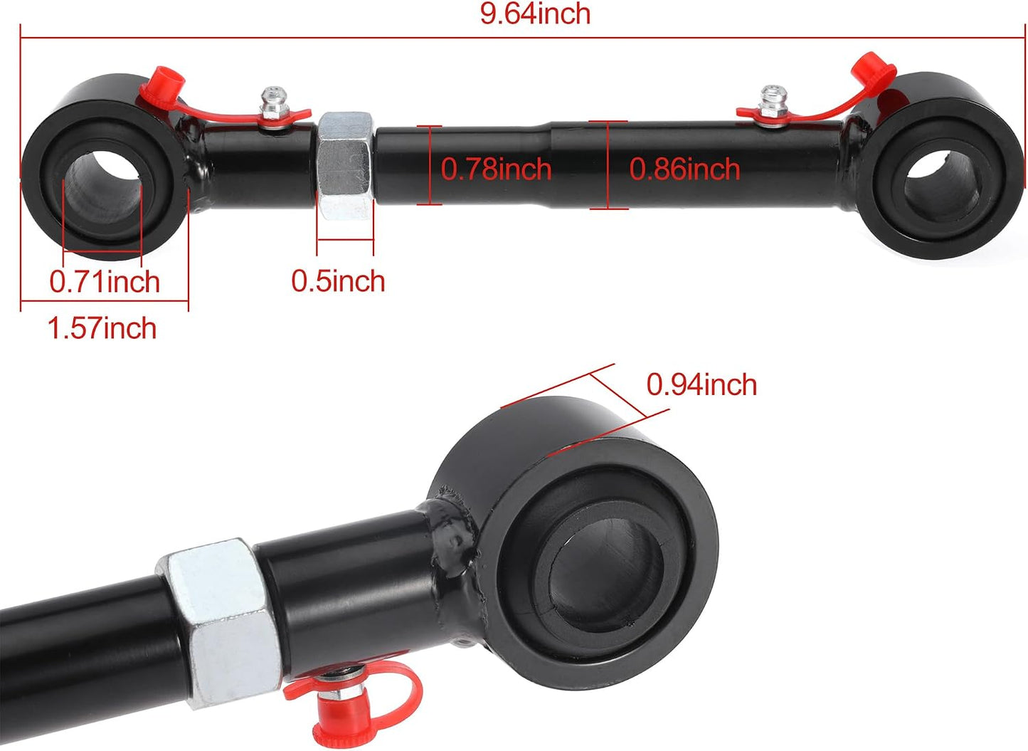 Front Swaybar Quicker Disconnect End Links Replace 2030 for Wrangler TJ | For Jeep Wrangler TJ 1998-2006, For Cherokee WJ ZJ 1993-2004, For XJ Comanche MJ 1984-2001