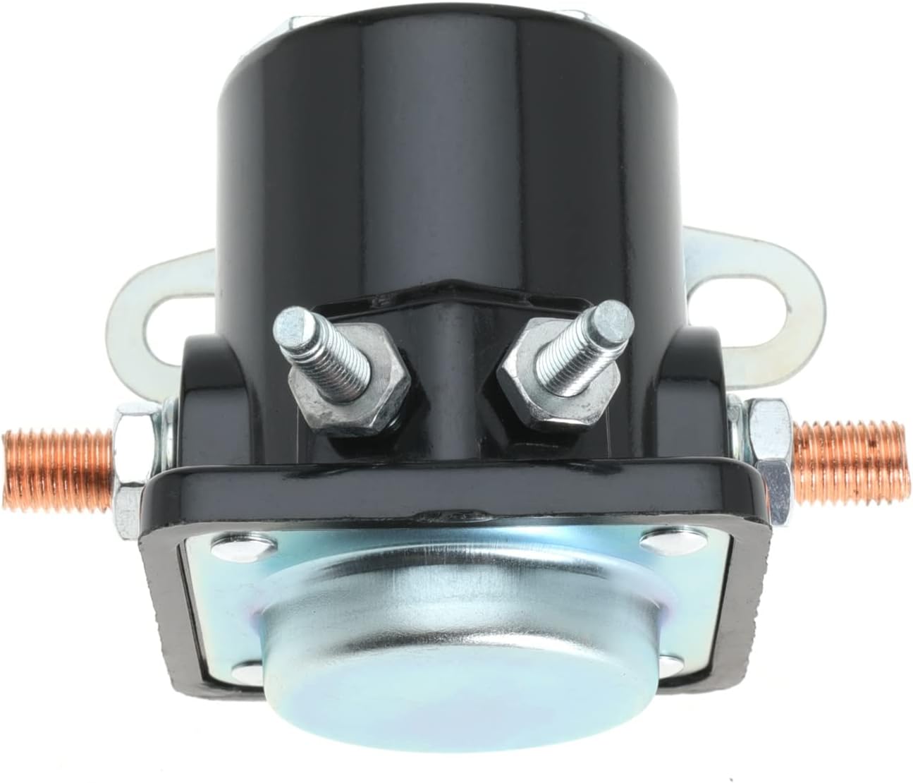 12V Heavy Duty Solenoid For Ford Replace Sw-3 SNL135 B-6A-11450A B6A-11002A B4TZ-11002-A D2AF11450AA 50-430 C6AF C7AF C9AF C3912 SS581T 4 Terminal Hot Rod Starter Relay Solenoid