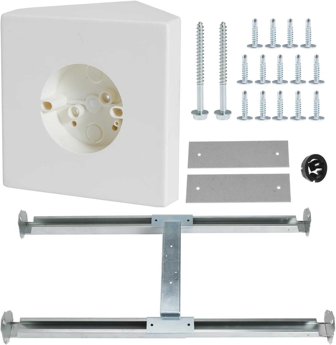 Ceiling Fan Light Fixture Mounting Box Fan Mounting Bracket FB900 Ceiling Fan Angle Mount for Cathedral Ceiling Angles of 80°and Up (1Pack)