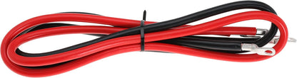 2 AWG Battery Cable 2AWG Gauge Battery Inverter Cables with 3/8 in Lugs Pure Copper Power Inverter Wire Set for Solar Marine Boat RV Car Motorcycle 2pcs (5FT)