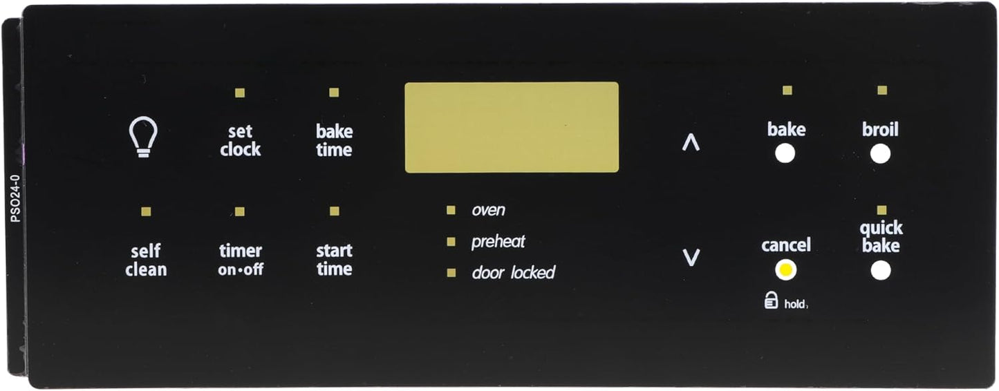 Replacement 316419342 Stove Oven Control Overlay for Frigidaire, Replaces AP5184551 316419306 316419336 1940462 316419345 318214517 AH3495602 EA3495602 PS3495602 5304509231 5304510064