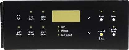 Replacement 316419342 Stove Oven Control Overlay for Frigidaire, Replaces AP5184551 316419306 316419336 1940462 316419345 318214517 AH3495602 EA3495602 PS3495602 5304509231 5304510064