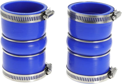 6.6 Hose Boot Kit for Chevrolet for Chevy for GMC Sierra 2500 3500 6.6L 32V LLY For Duramax 2004.5-2006 Blue with T Bolt Clamp
