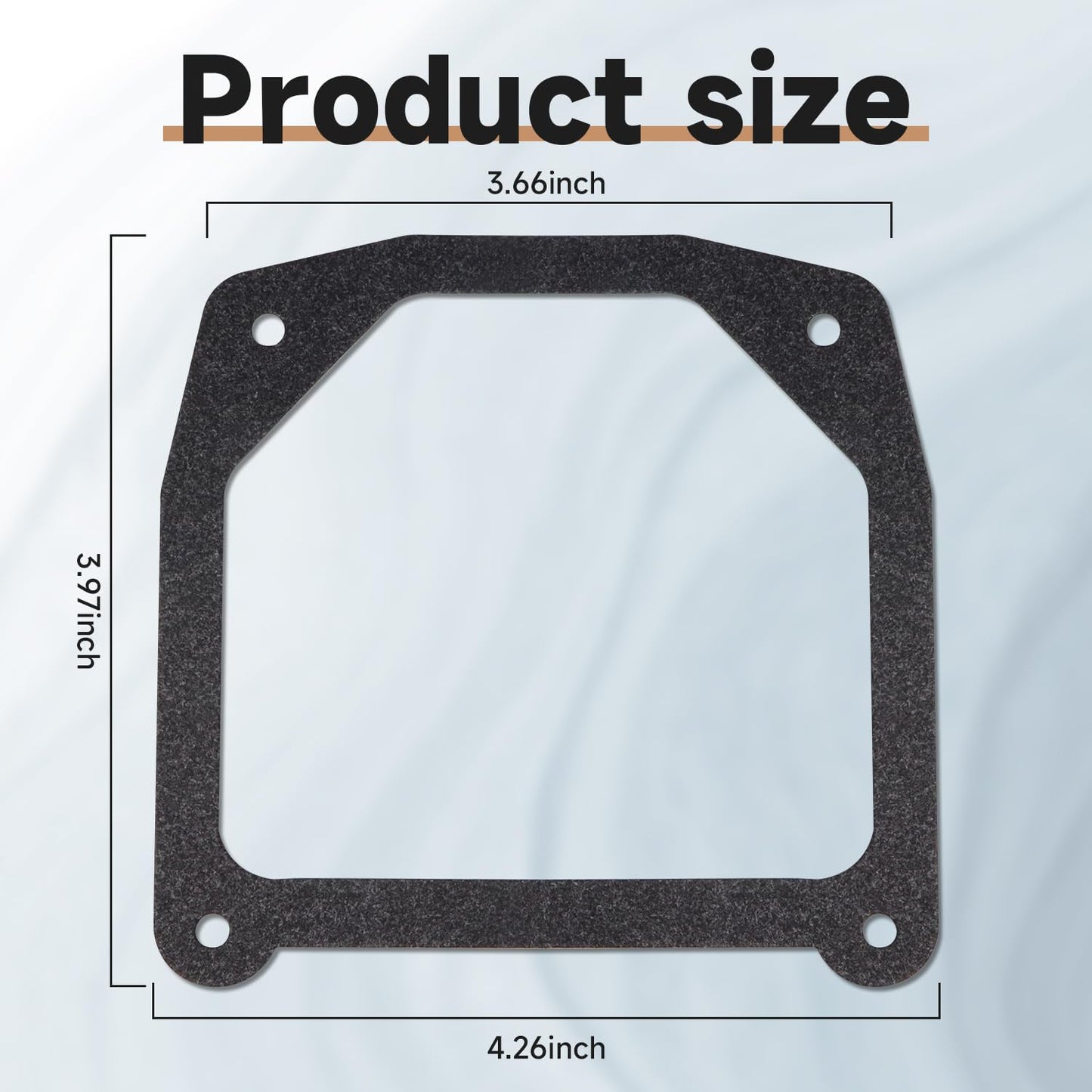 Valve Cover Gaskets Compatible with Kohler 7000 for The 7000 Model Engines with Stamped Steel Valve Covers, 2 Pcs, Black