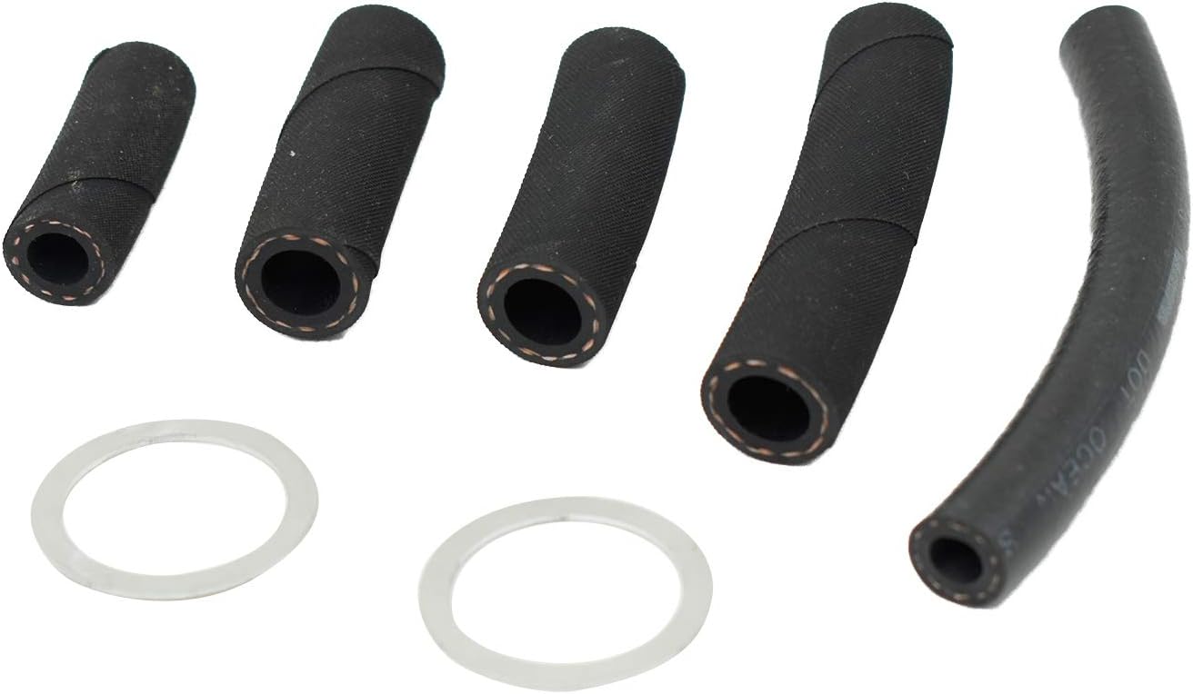 Fuel Filter Lift Pump Hose Lines Washers Kit for Ford F250 F350 Super Duty E350 7.3 1994-1997
