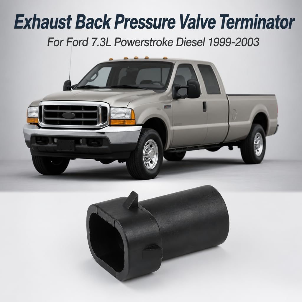 Exhaust Back Pressure Valve Terminator for Ford 7.3L 7.3 Powerstroke Diesel 1999-2003 Prevents EBPV from Closing