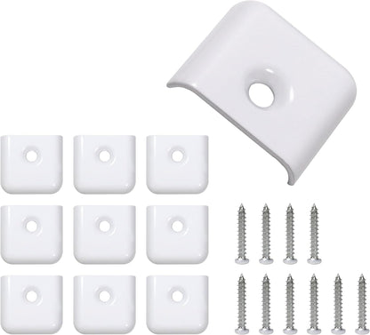 RV Trim End Caps for 1 Inch Vinyl RV Trim Molding Screw Covering Strip (Black, 4pcs)