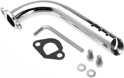 Exhaust Pipe for Predator 212cc 196cc GX160 GX200, for Baja Warrior MB165 MB200, and for Coleman CT200U BT200X CT200U for Motovox MBX20 Go Kart Mini Bike Harbor Freight Powerhorse 208