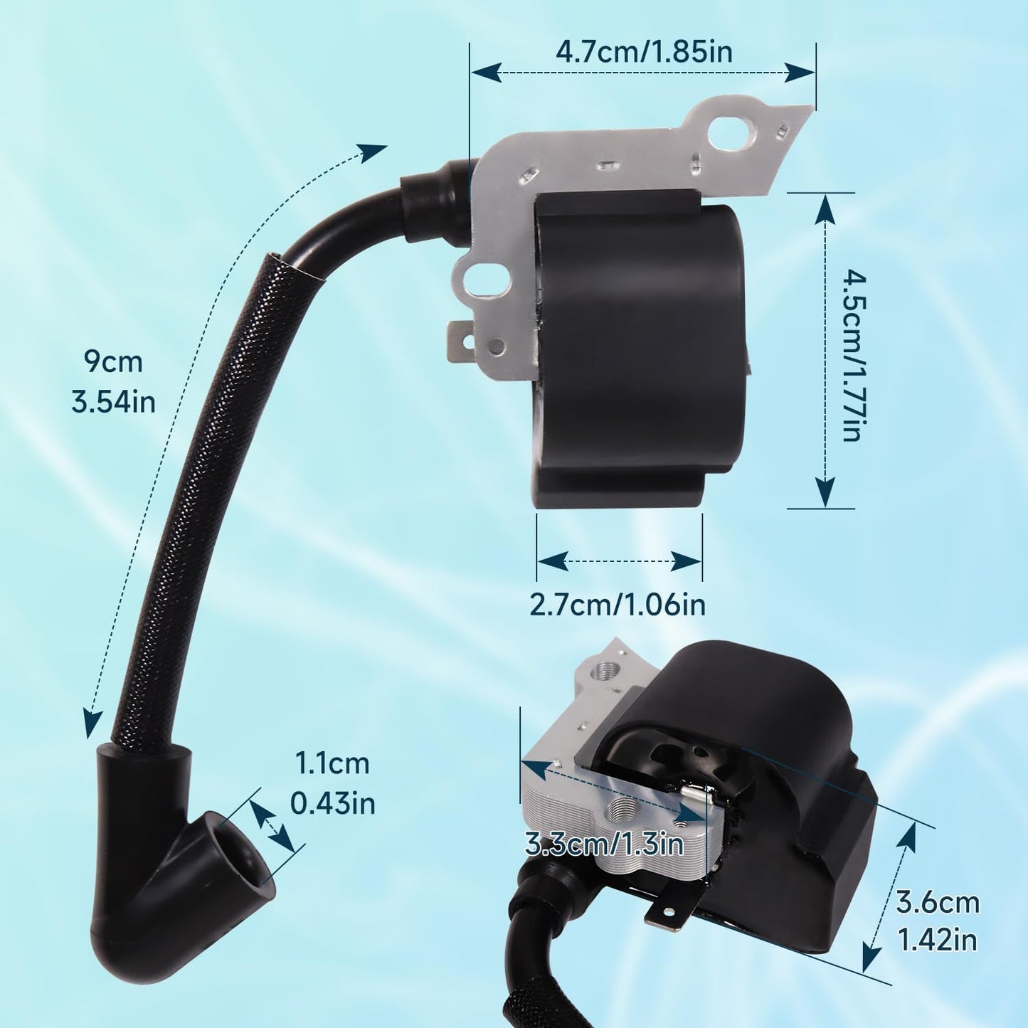 4229 400 1300 Ignition Coil Module for Stihl BG55 BG65 BG85 B G45 BG46 BR45 SH55 SH85 Blower Replace 42294001300 4229-400-1300