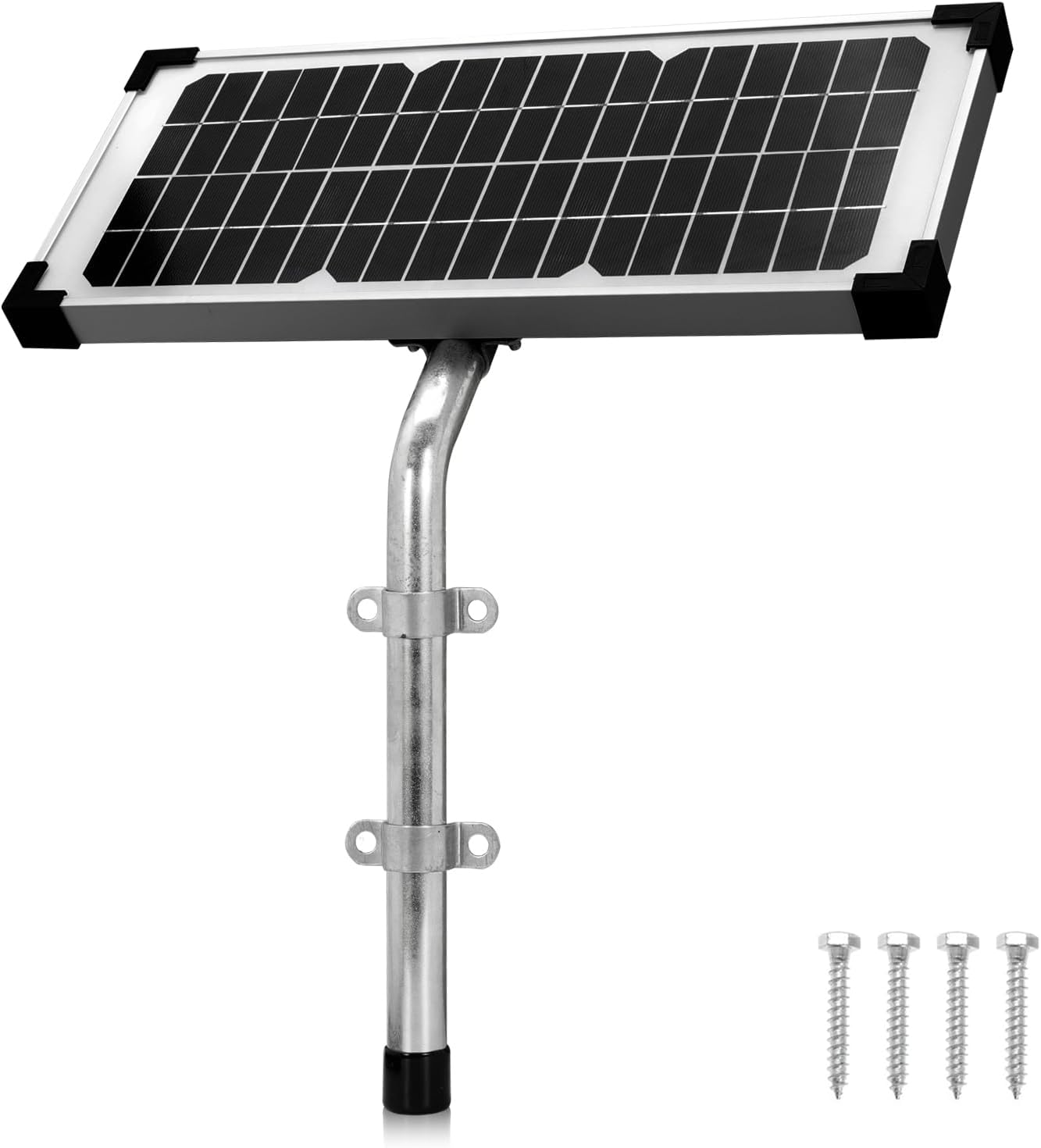 10 Watt Solar Panel Kit Replace FM123 for Mighty Mule FM200 FM350 FM500 FM502 MM360 MM260 MM262 MM560 MM562 EZGO-Solar Diamond Series Automatic Gate Openers Electrical Fence