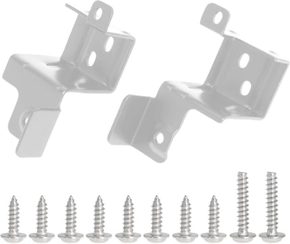 24 Inch Stacking Kit for GE GFA24KITL Washer Dryer Stack Bracket for 24" Front Load Laundry (Set of 2, Black)