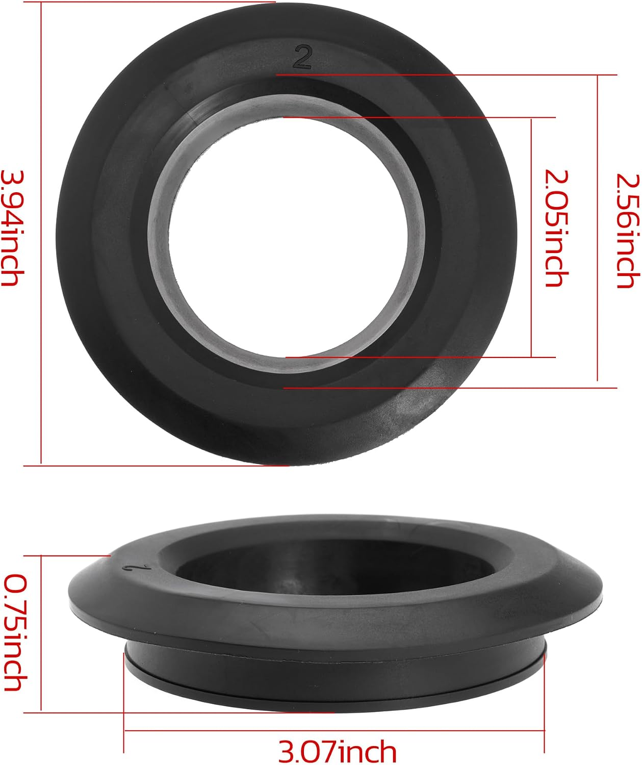 2 Inch Flexible Rubber Tank Adapter Compression Fittings for Sealing