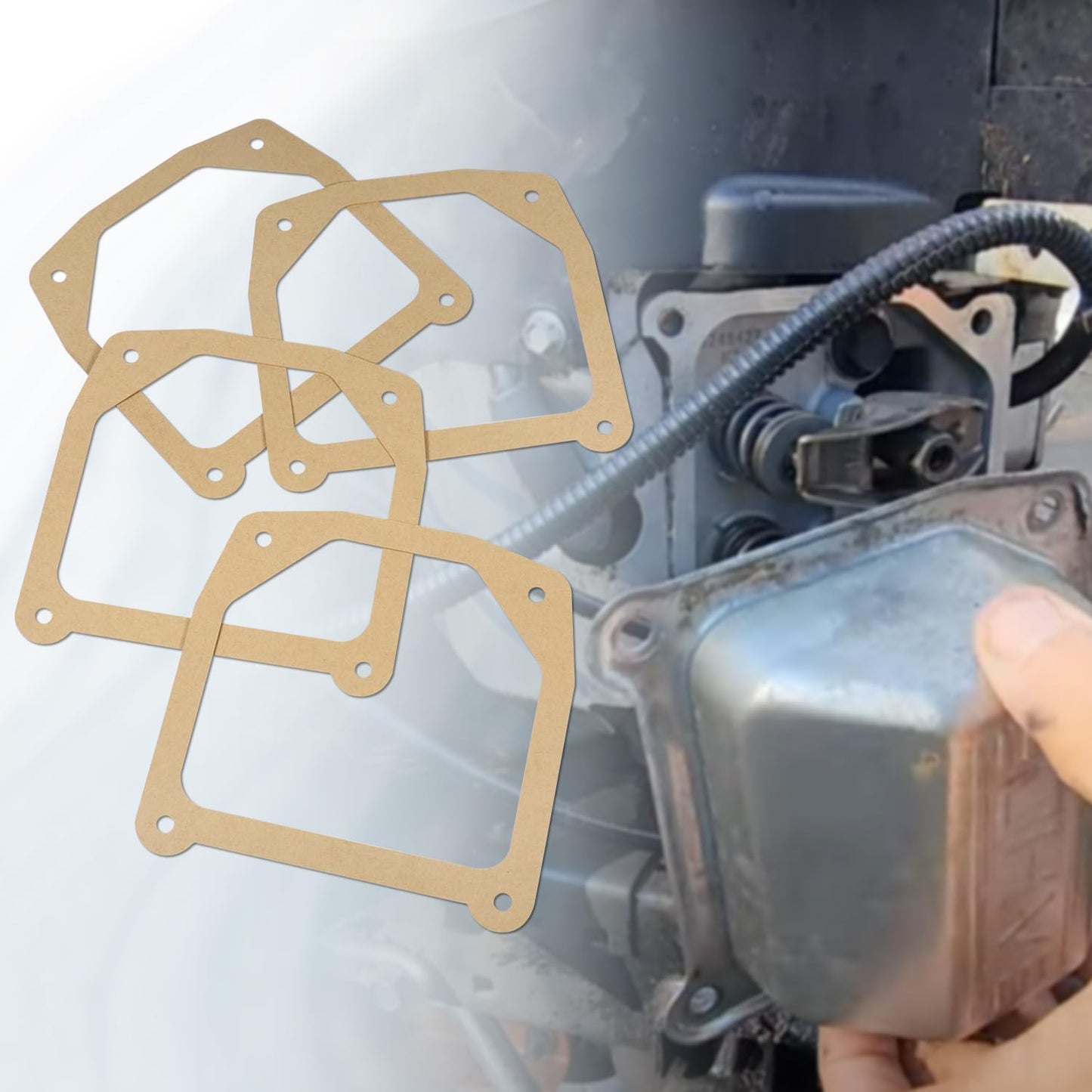 Valve Cover Gaskets Compatible with Kohler 7000 for The 7000 Model Engines with Stamped Steel Valve Covers, 4 Pcs