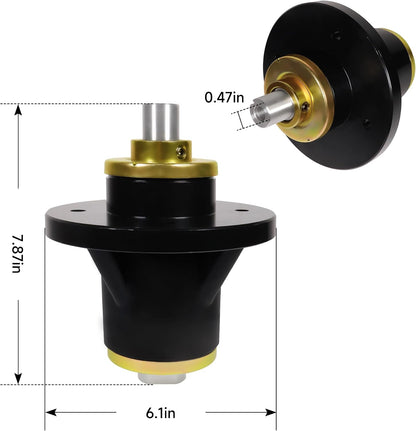 Mower Spindle Assembly Replace 038-4000-50 037-8000-00 for Bad Boy 48" 54" 61" and 72" Deck Stand-on Extreme for Outlaw XP 037-4000-50 037-4000-00 037-8000-50 (Pack of 3)