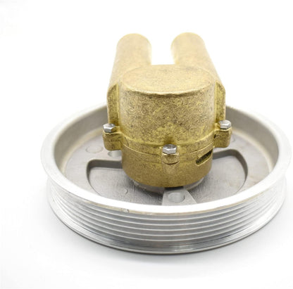 5.7 Sea Impeller Water Pump Replacement for Volvo Penta 5.7 5.0 4.3 Engines Replaces 21214599 3862482 3812693 with Serpentine Belt Pulley