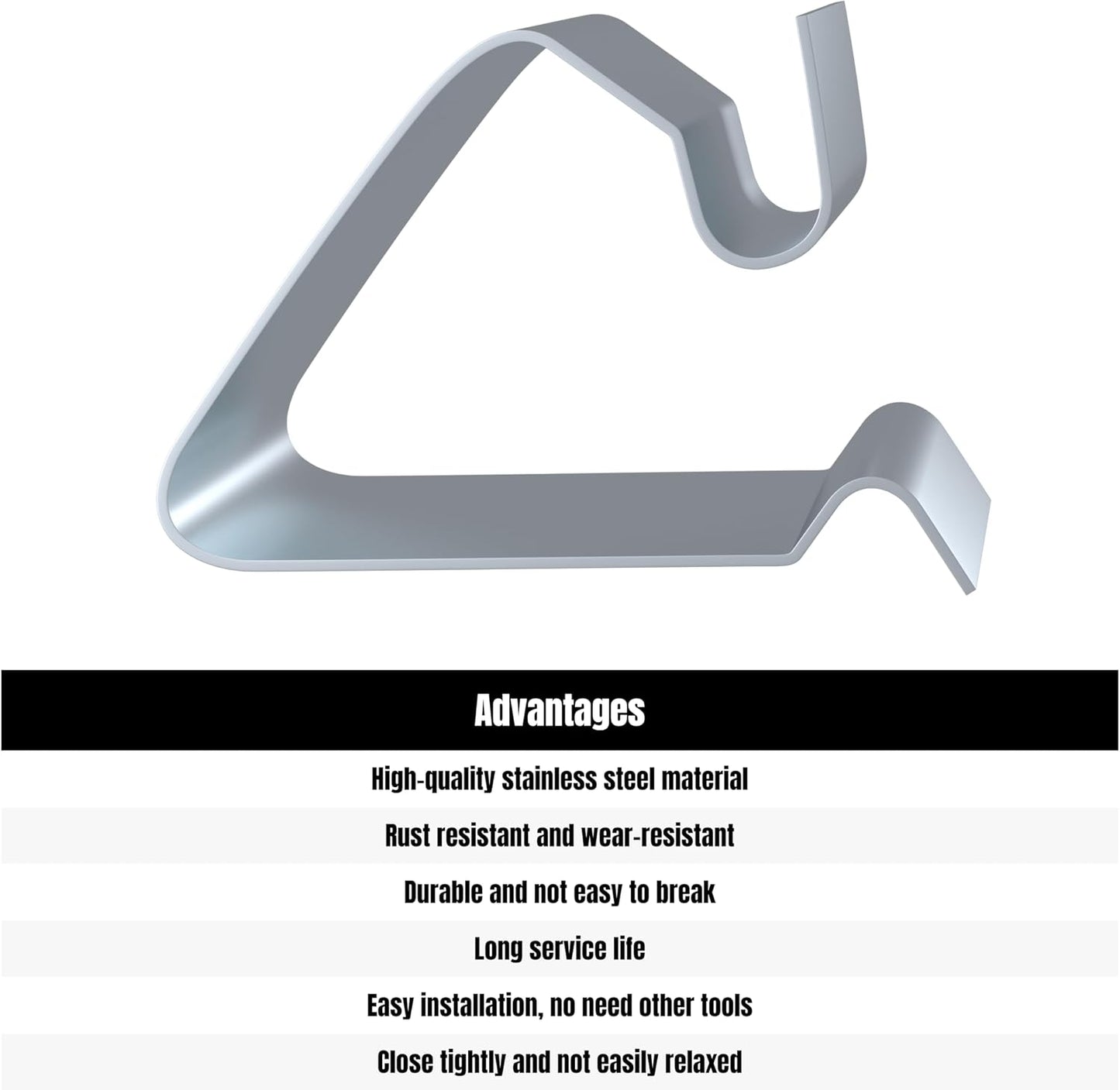 RV Screen Clips Door Window Retainer Clips for Installer Rescreening Windows, Garage, Patio, RVs (20 Pack)