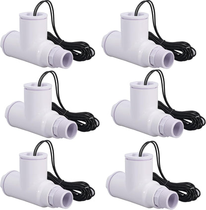 SS1 Float Switch Condensate Overflow Switch with 3/4 Inch Adaptor and 6FT Wire for HVAC Drain Pan Condensate for condensate Overflow Detection (10Pack)