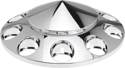 Chrome Front Axle Wheel Cover Hubcap Hub Cap for Semi for Truck 33mm Lug Nuts (Spiked)
