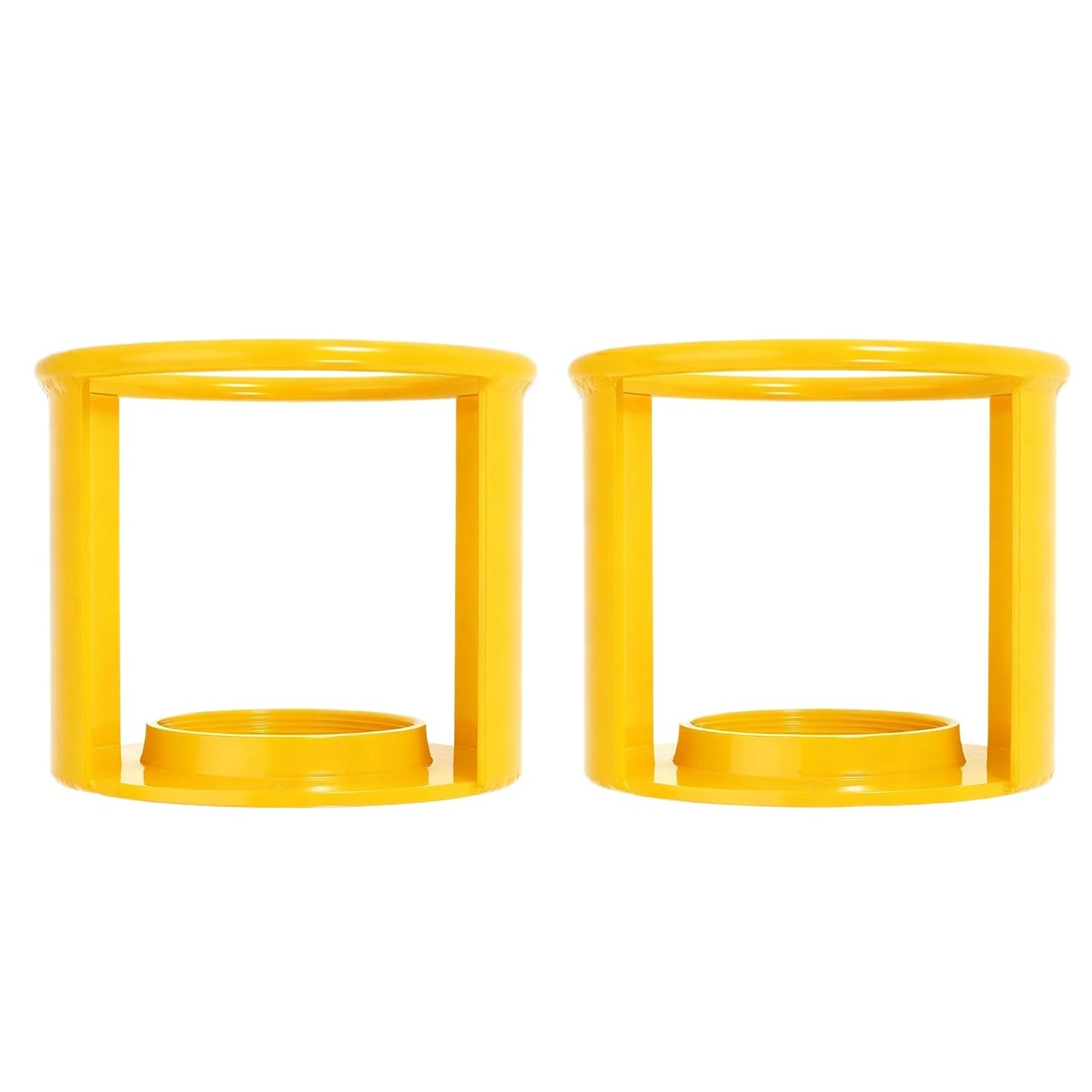 Acetylene Cylinder Regulator Safety Cap Protector Safety Collar 3-1/2 x 12 Fine Thread for Acetylene Cylinder, Acetylene Tank, High Pressure Cylinder, Low Pressure Cylinder (Yellow, 1PCS (312))