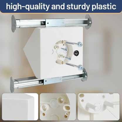 Ceiling Fan Light Fixture Mounting Box Fan Mounting Bracket FB900 Ceiling Fan Angle Mount for Cathedral Ceiling Angles of 80°and Up with Metal Bracket