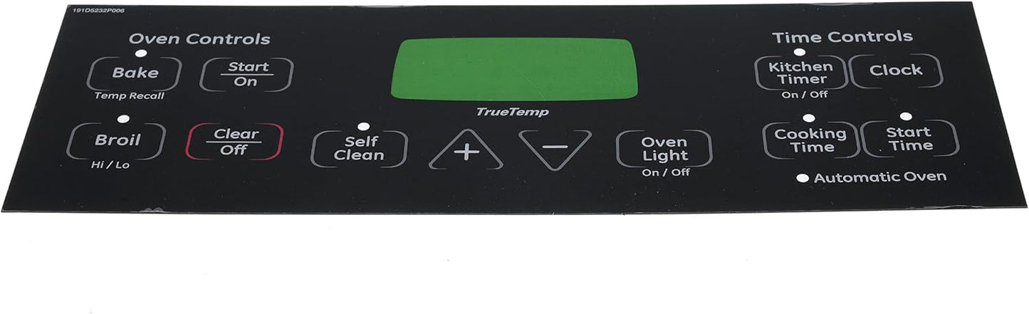 Replacement WB27T11005 Oven Faceplate for Electric Range Oven Stove Graphic Face Cover Replaces 1473975 AH2321447 EA2321447 PS2321447