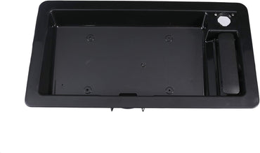 Exterior Rear Door Handle Replace 6C2Z-15434A20-AA F6UZ-15434A20-AAA for Ford 1992-2008 E150 E250 E350 Econoline Back Cargo Door Handle with License Plate Tag Bracket 1PC