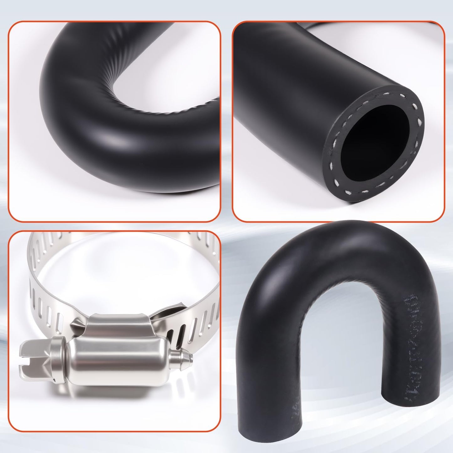 Heater Core Bypass Hose Coolant Crossover for LS for LS1 Replace 551699 with Clamp
