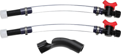 Jegs Fuel Filler Kit - LC2 Jugs with Ball Valve Hose, Bender for Scribner Fuel Tank