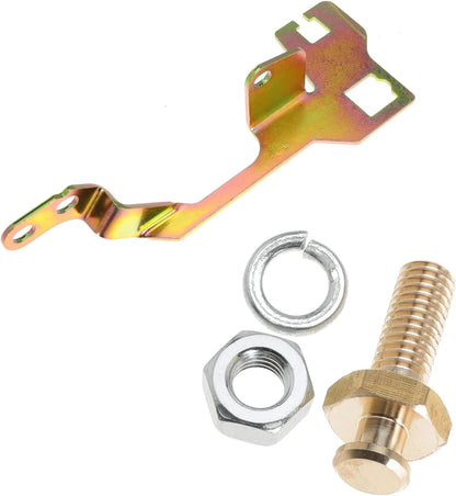 Throttle Transmission Kickdown Cable Bracket and 20-40 Kickdown Stud Kit for TH350 700-R4 and 200-4R Cables for Edelbrock Performer Carburetors for Thunder AVS and All Quadrajet-style Carburetor