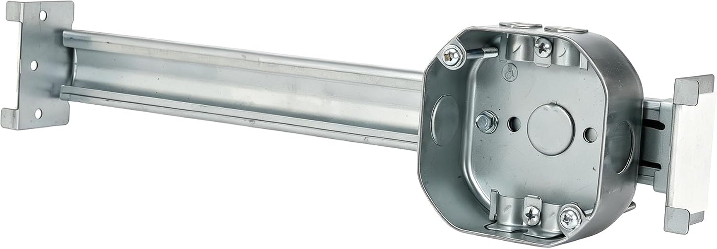14.7 Inch Adjustable Ceiling Fan Bracket Celling Mounting Bracket | Minimizes fan wobbling to provide secure, rock-solid support for heavy fans and light boxes, easy DIY light box mounting