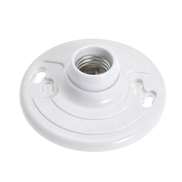 20 Pack for E26 for E27 Light Base Socket Keyless Lamp Base Holder White Ceiling Bulb Socket 660W Outlet Box Mount for Incandescent for LED for Fluorescent Bulbs Indoor Outdoor Use