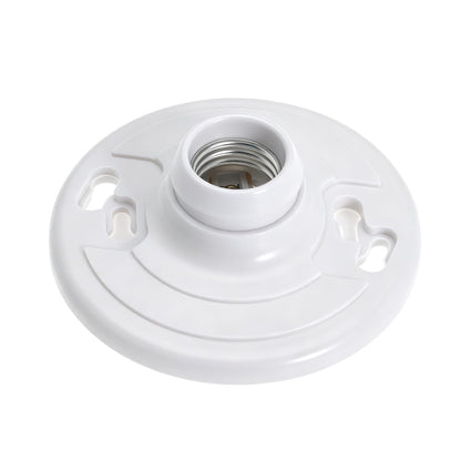 20 Pack for E26 for E27 Light Base Socket Keyless Lamp Base Holder White Ceiling Bulb Socket 660W Outlet Box Mount for Incandescent for LED for Fluorescent Bulbs Indoor Outdoor Use