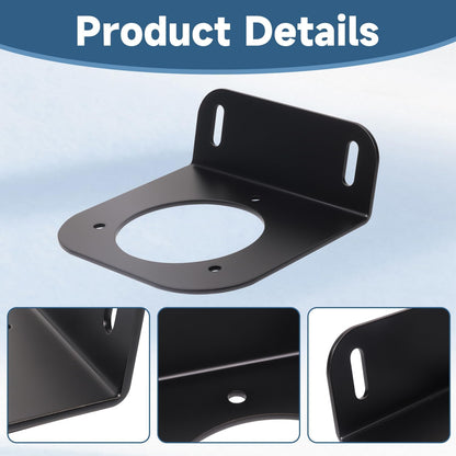 Filler Neck Mount Diesel Gas Fuel Fit for Chevy for Dodge for GMC for Ford Service Body Truck or Flatbed, 2-5/8" Screw Hole Spacing, 2-3/8" Center Hole, Works with Diesel Gas Fuel Systems(2 pack)