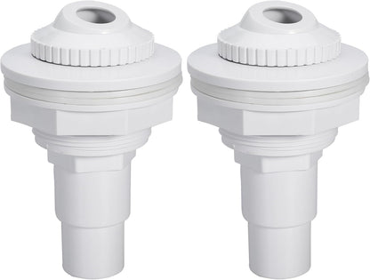 Pool Return Jet Fitting Above Ground Pool Complete Pool Return Jet Kit with Gaskets and Hose Adapter Complete with Connector, Eyeball Assembly(2)