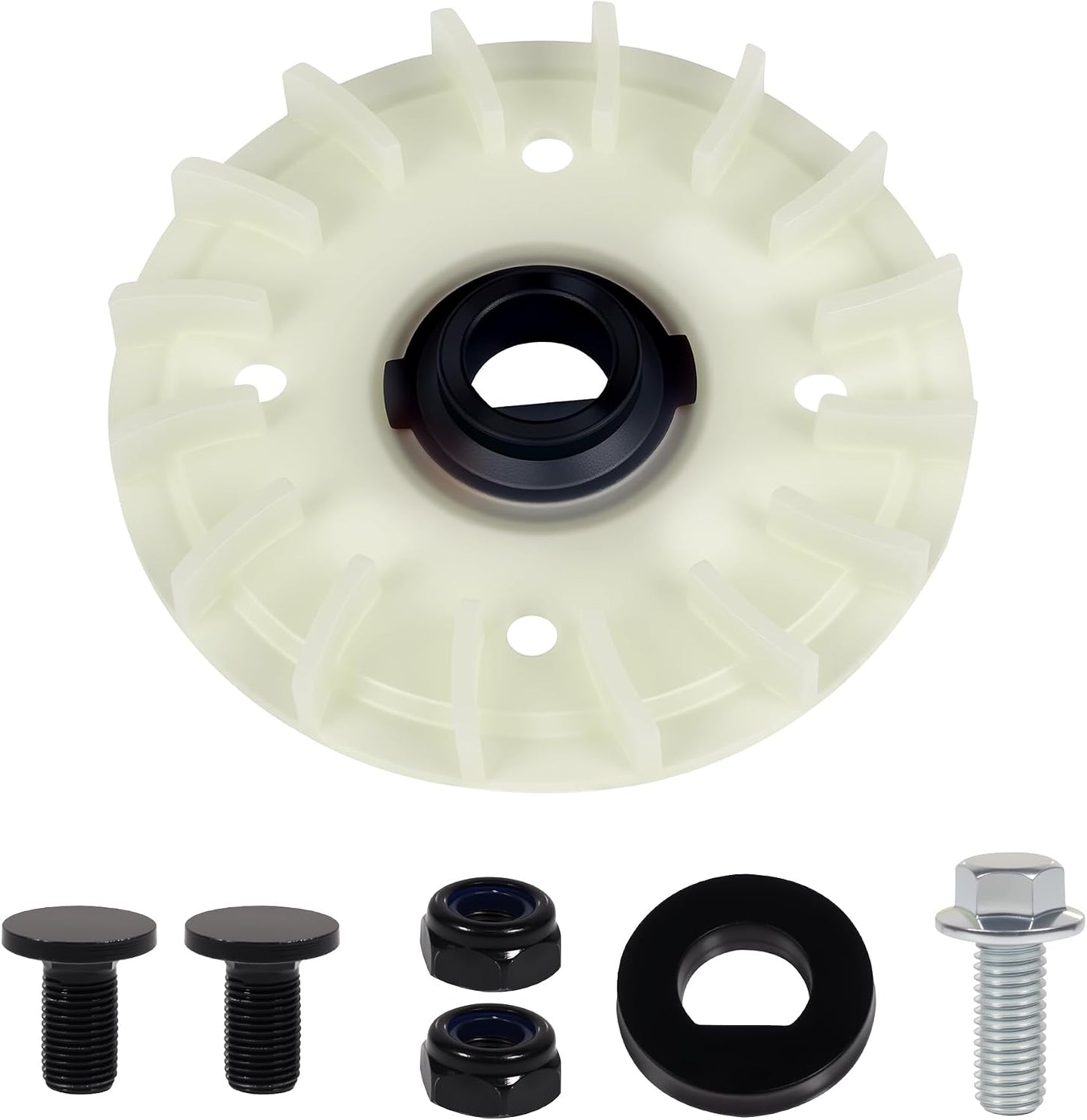 Mower Blade Kit for EGO for LM2130SP, for LM2150SP, for LM2160SP 21 inch Lawn Mower Package Includes Fan, Bolts, Nuts, and Washer for 21" Dual Blades mowers