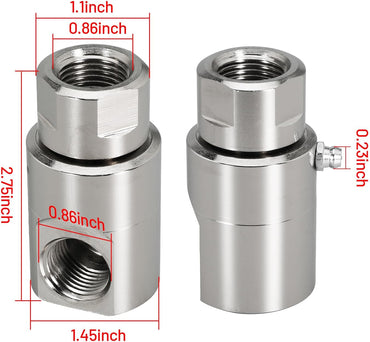 ½ Inch FXF Hose Reel Swivel Heavy Duty with Grease Zerk Fitting for Home and Industrial Steel Swivel Joint Hose Reel Fitting Replace 9SS8MP50XFP50-Ni-AL