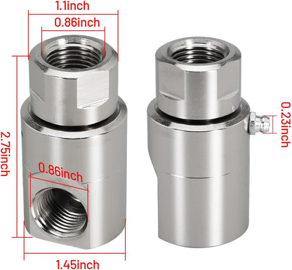 ½ Inch FXF Hose Reel Swivel Heavy Duty with Grease Zerk Fitting for Home and Industrial Steel Swivel Joint Hose Reel Fitting Replace 9SS8MP50XFP50-Ni-AL