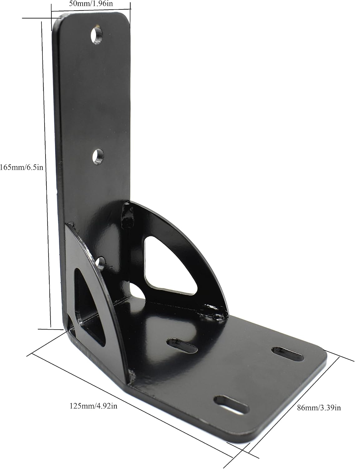 Awning Bracket Replaces 813402 50mm Wide 8mm Pre-drilled Holes Awning Bracket with Gusset - Pair
