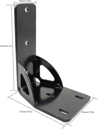 Awning Bracket Replaces 813402 50mm Wide 8mm Pre-drilled Holes Awning Bracket with Gusset - Pair