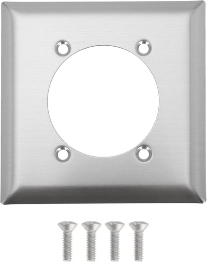 Single Hole Receptacle Wall Plate, Outlet Covers Wall Plate for Hubbell Bryant 313292 SS701 9450A, 4.56" Length 4.5" Width 0.21" Thick (Pack of 3)