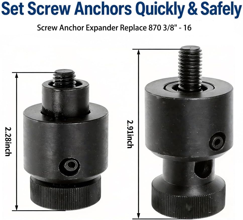 Screw Anchor Expander Replace 870 For Greenlee For Anchor 84305 Power Drill Part For Caulking Anchor Size 3/8" - 16
