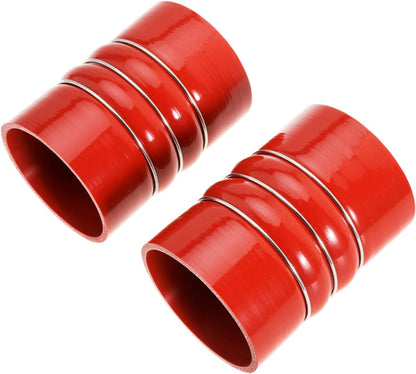 Silicone Charge Air Cooler Hump Hose Boot Set 4" X 6" 4 inch with T Bolt Clamp Red