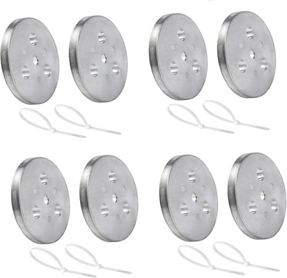 Pool Skimmer Weight Zinc Anode Plate with Plastic Ties Zinc Plate Into Your Skimmer Basket Skimmer Deck Cover Plate Anti Corrosion and Electrolysis (2)