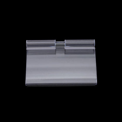 50pcs Labels for Storage Bins Plastic Label Clip, Basket Labels Clip On Wire Shelf Price Label Holder Merchandise Sign Display Holder, 50pcs Label Insert Included (3.15IN*1.57IN)