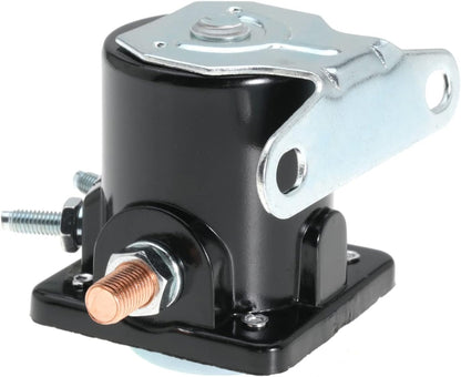 12V Heavy Duty Solenoid For Ford Replace Sw-3 SNL135 B-6A-11450A B6A-11002A B4TZ-11002-A D2AF11450AA 50-430 C6AF C7AF C9AF C3912 SS581T 4 Terminal Hot Rod Starter Relay Solenoid