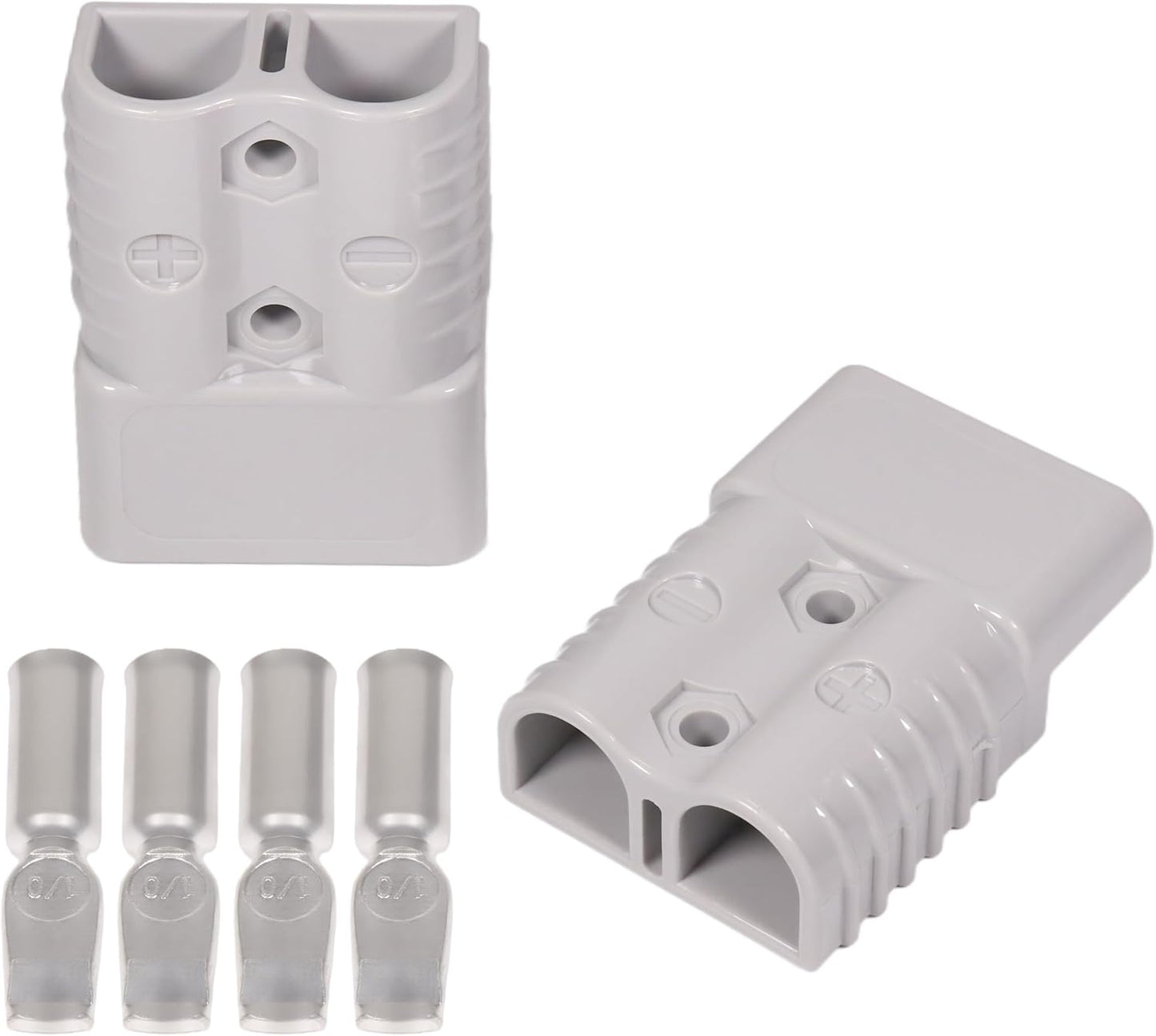 175A 600V Battery Quick Connect Disconnect Connectors with 1/0 AWG Cable Plugs 4pack