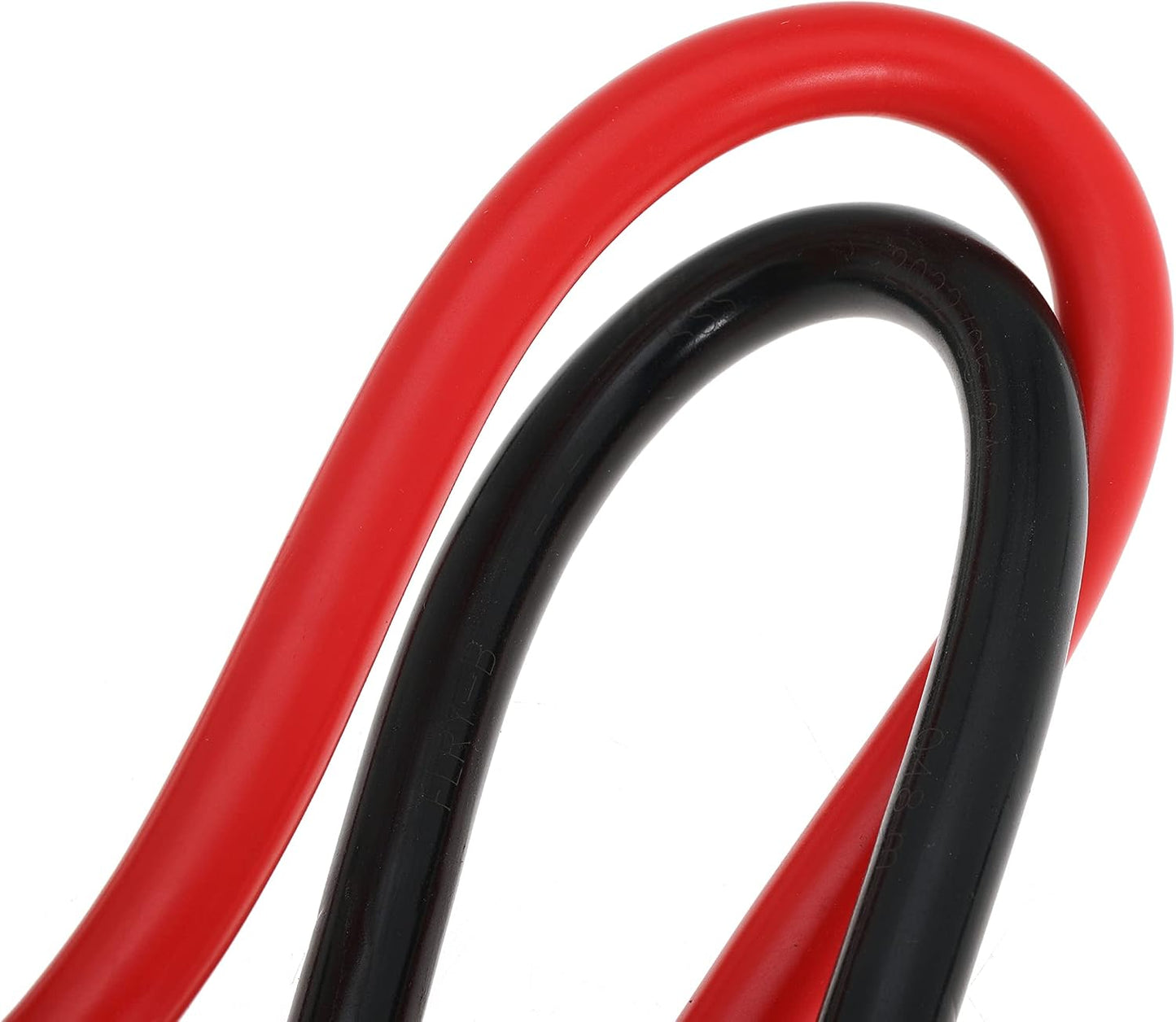 4 AWG Battery Cable 4AWG Gauge Pure Copper Battery Inverter Cables with 3/8 in Lugs Both Ends Power Inverter Wire Set for Automotive Solar Marine Boat RV Car Motorcycle Red and Black (2FT)