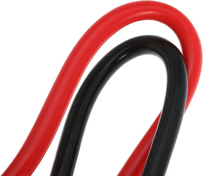 4 AWG Battery Cable 4AWG Gauge Pure Copper Battery Inverter Cables with 3/8 in Lugs Both Ends Power Inverter Wire Set for Automotive Solar Marine Boat RV Car Motorcycle Red and Black (2FT)