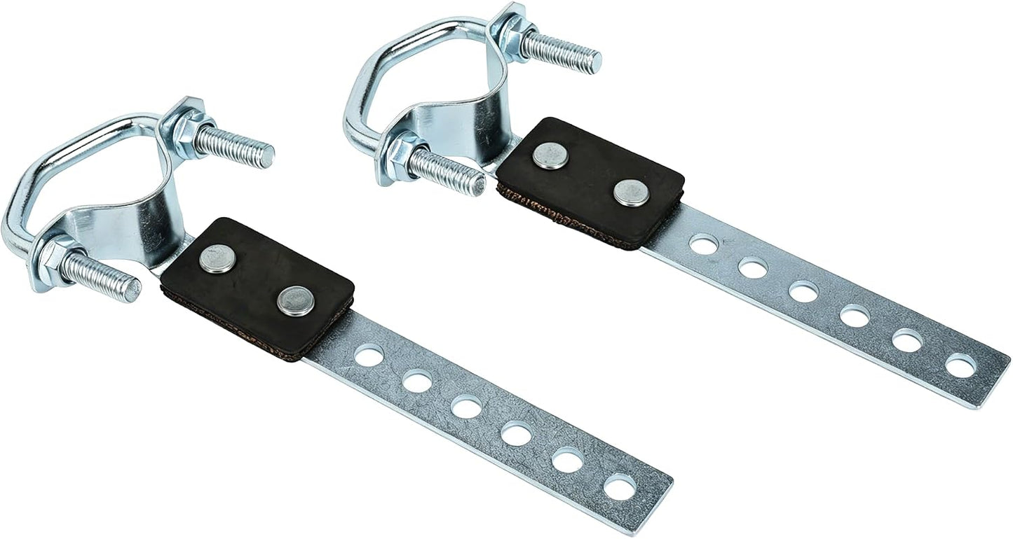 2 Pack Heavy Duty Exhaust Hangers, Universal Exhaust Flexible Swivel Tail Pipe Hanger with Anti-Vibration Design for Cars, SUVS, Trucks